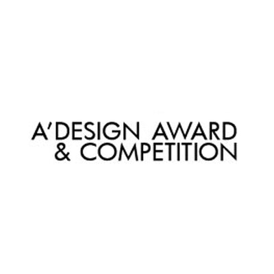 Black and white logo of the international A' Design Award and Competition featured on the Whoop-de-doo store.