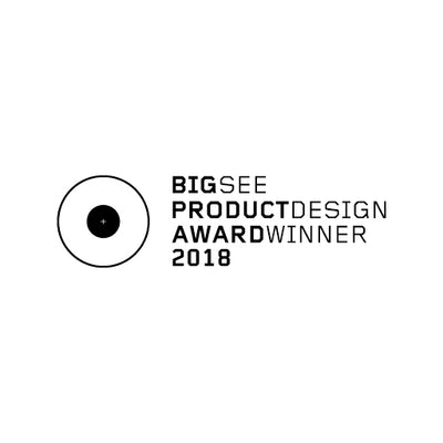 Official logo of the international Big See Product Design Award Winner 2018, celebrating the design excellence of the Whoop-de-doo brand.
