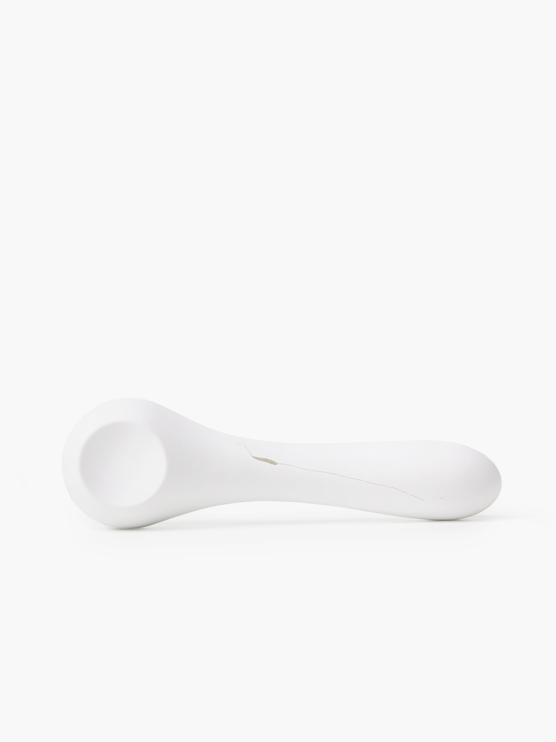 White designer vibrator Whoop-de-doo MUSA made of premium medical-grade silicone on a clean white background.