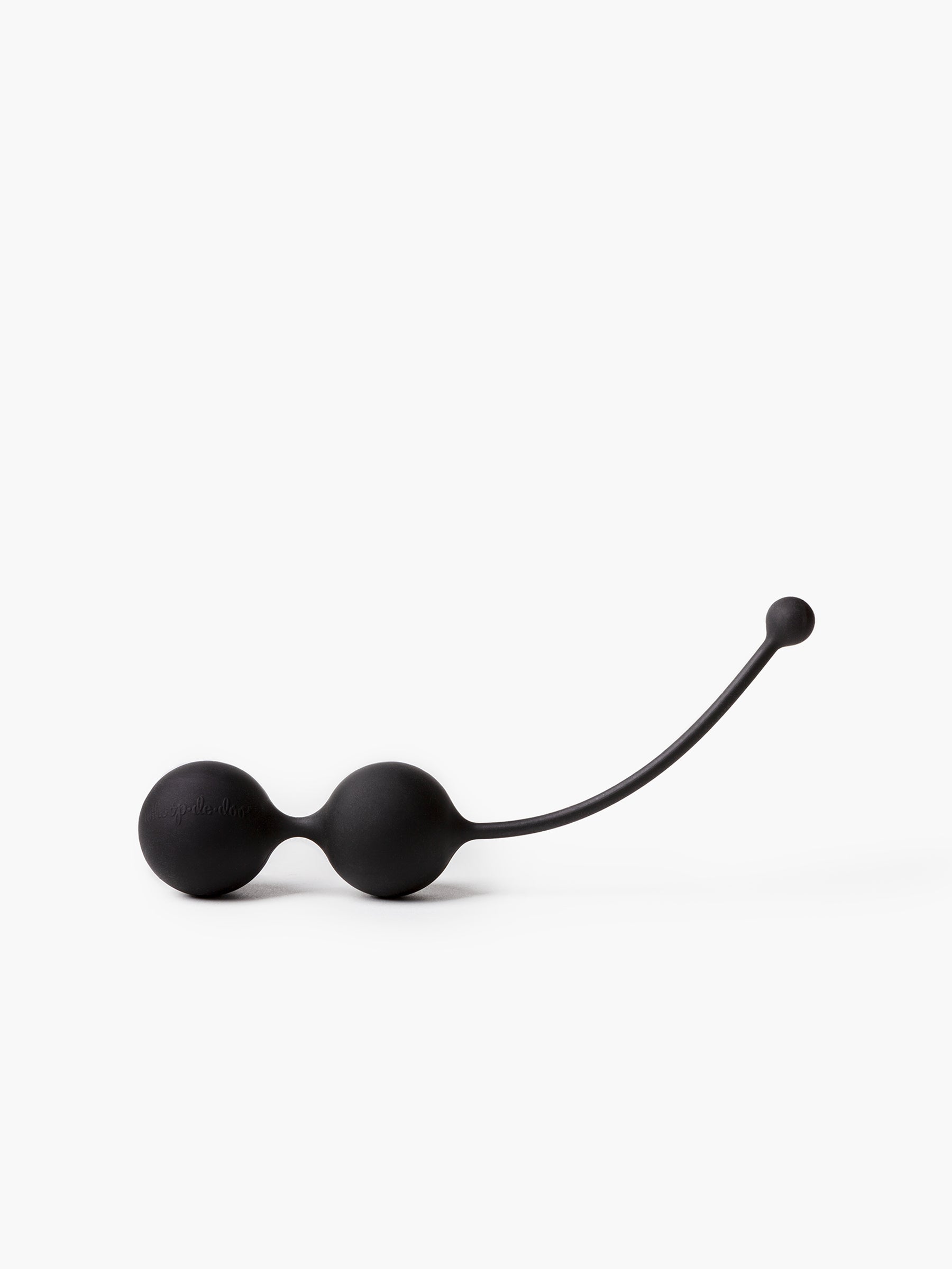 Luxury black Whoop-de-doo Noir Venus balls with a flexible and anatomically shaped silicone stem for maximum comfort during use.